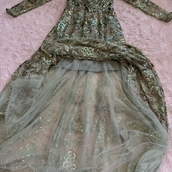 Dress The Population Ava Dress in Sage Multi - Size XS - Picture 6 of 9